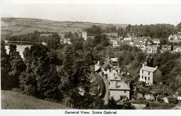 General View of the Town, Stoke Gabriel, Devon