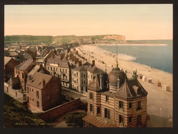 Framed Print : General view, Treport, France Framed Print : General view, Treport, France