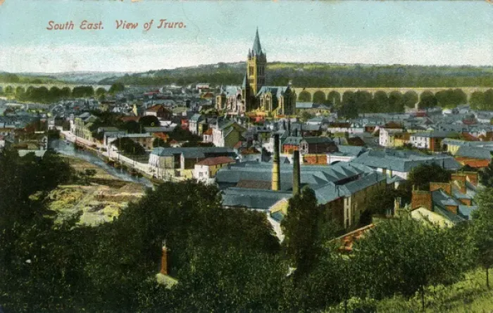 Framed Print : General View, Truro, Cornwall Framed Print : General View, Truro, Cornwall