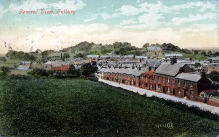 Framed Print : General View, Tutbury, Staffordshire Framed Print : General View, Tutbury, Staffordshire