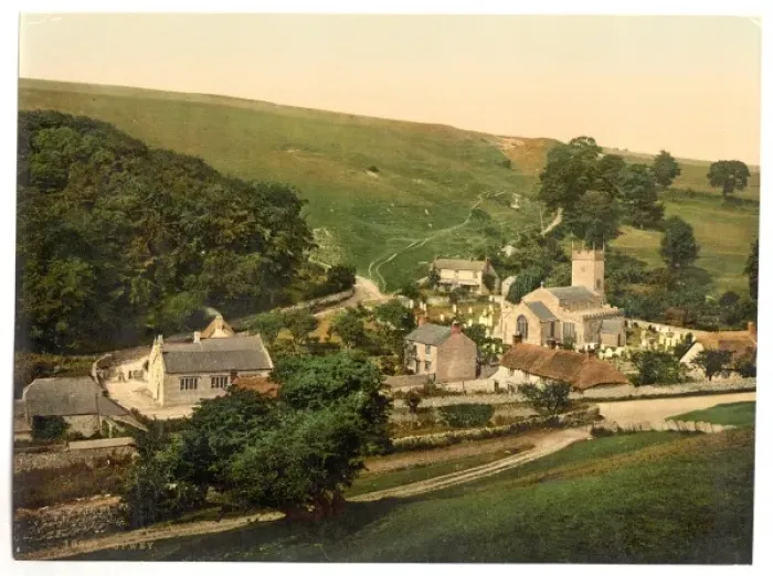 Framed Print : General view, Upwey, England Framed Print : General view, Upwey, England