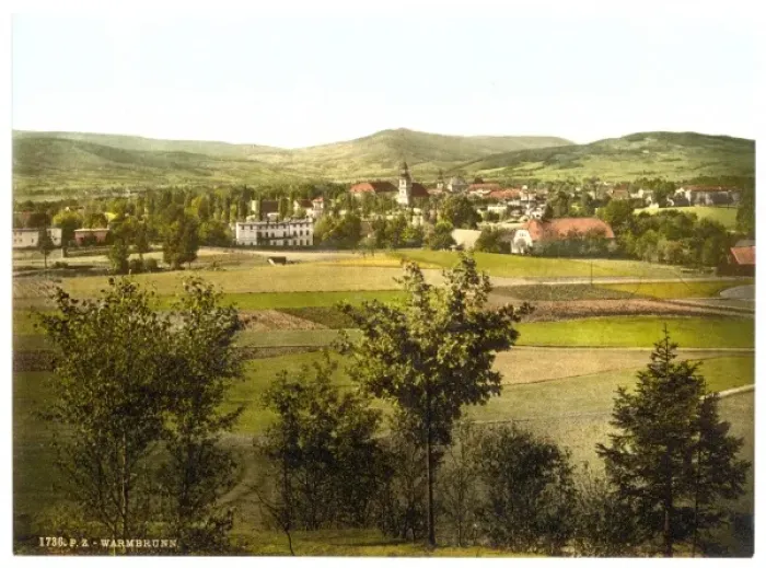 Framed Print : General view, Warmbrunn, Riesengebirge, Germany (i. e. Ciepl Framed Print : General view, Warmbrunn, Riesengebirge, Germany (i. e. Ciepl