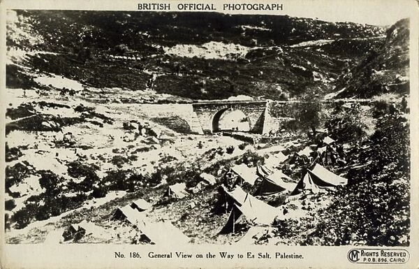 General view on way to Es Salt, Palestine, WW1