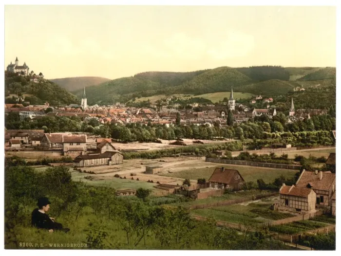 Framed Print : General view, Wernigerode, Hartz, Germany Framed Print : General view, Wernigerode, Hartz, Germany