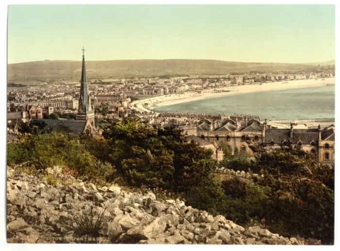 Framed Print : General view, Weston-super-Mare, England Framed Print : General view, Weston-super-Mare, England