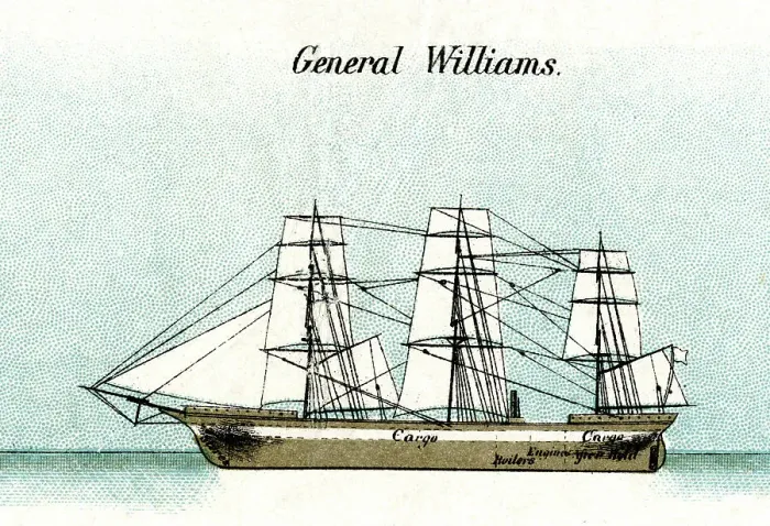 Framed Print : General Williams, cargo ship Framed Print : General Williams, cargo ship