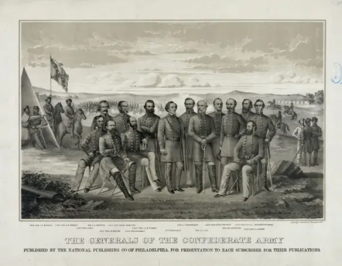 Framed Print : The Generals of the Confederate Army Framed Print : The Generals of the Confederate Army