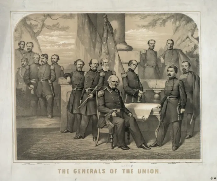 Framed Print : The generals of the Union Framed Print : The generals of the Union
