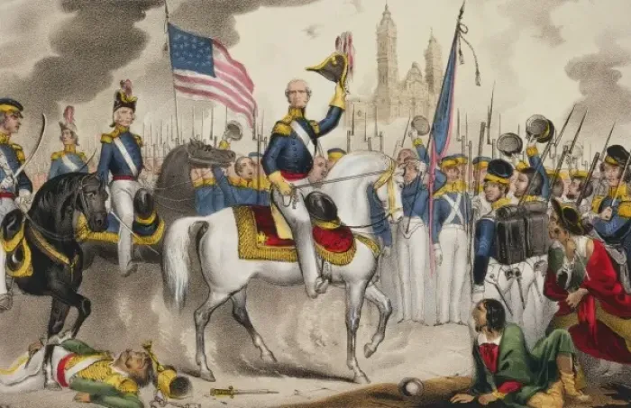 Framed Print : Genl. Scotts grand entry into the city of Mexico, Sept. 14t Framed Print : Genl. Scotts grand entry into the city of Mexico, Sept. 14t