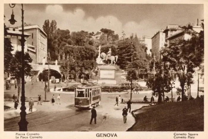 Framed Print : Genoa, Italy - The Corvetto Square Framed Print : Genoa, Italy - The Corvetto Square