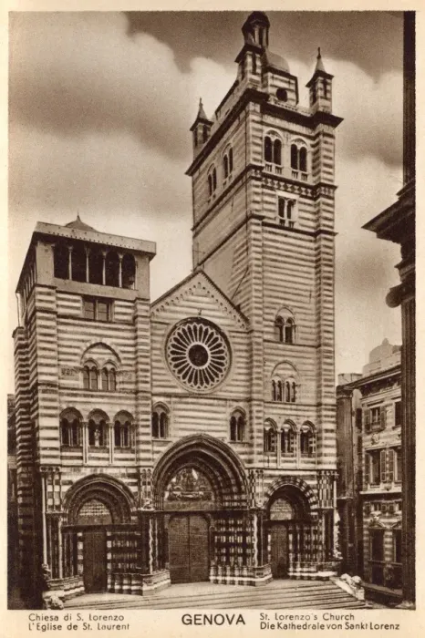 Framed Print : Genoa, Italy - St Lorenzos Church