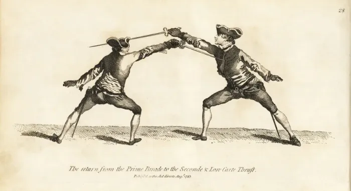 Framed Print : Gentleman fencer in the return from the Prime Framed Print : Gentleman fencer in the return from the Prime
