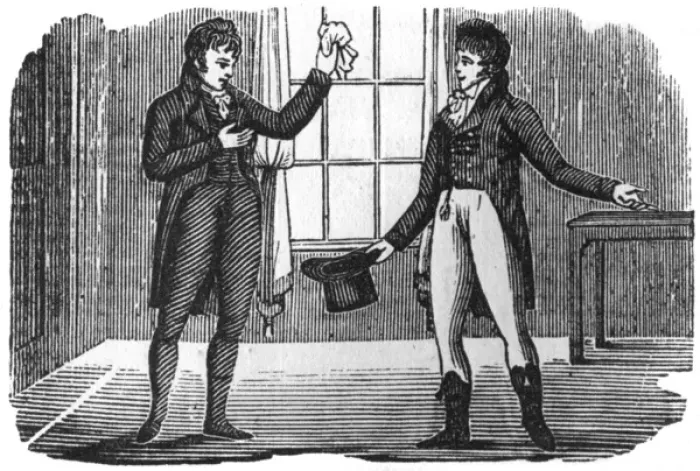 Framed Print : Two gentlemen, c. 1800 Framed Print : Two gentlemen, c. 1800