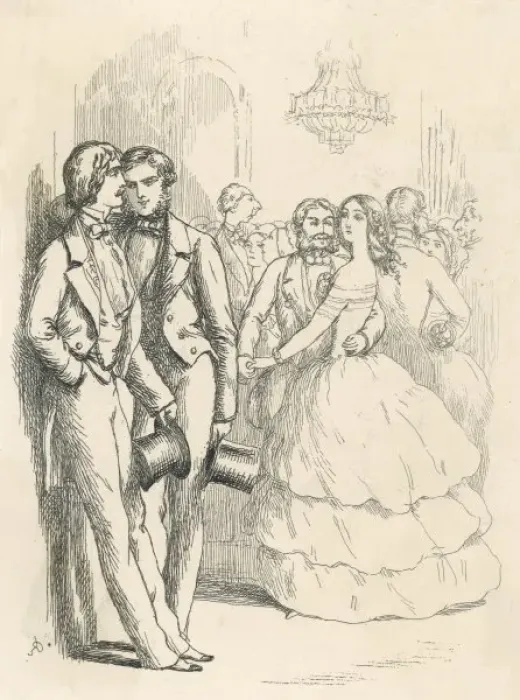 Framed Print : Gents at a Ball Framed Print : Gents at a Ball