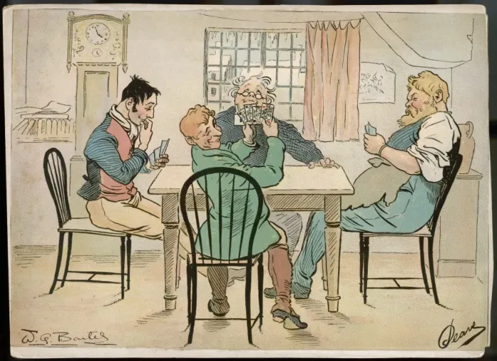 Framed Print : Gents Card Game (1 of 2) Framed Print : Gents Card Game (1 of 2)