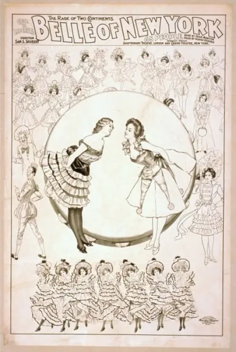 Framed Print : Geo. W. Lederers Belle of New York the rage of two continen Framed Print : Geo. W. Lederers Belle of New York the rage of two continen