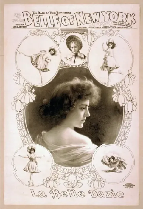 Framed Print : Geo. W. Lederers Belle of New York the rage of two continen Framed Print : Geo. W. Lederers Belle of New York the rage of two continen