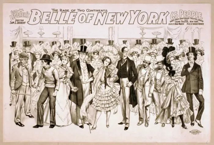 Framed Print : Geo. W. Lederers Belle of New York the rage of two continen Framed Print : Geo. W. Lederers Belle of New York the rage of two continen