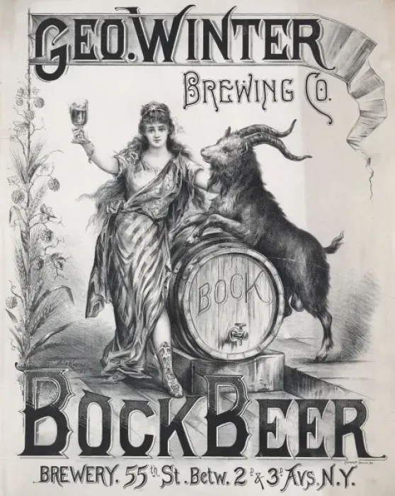 Framed Print : Geo. Winter Brewing Co. bock beer. Brewery 55th St. betw. 2d Framed Print : Geo. Winter Brewing Co. bock beer. Brewery 55th St. betw. 2d