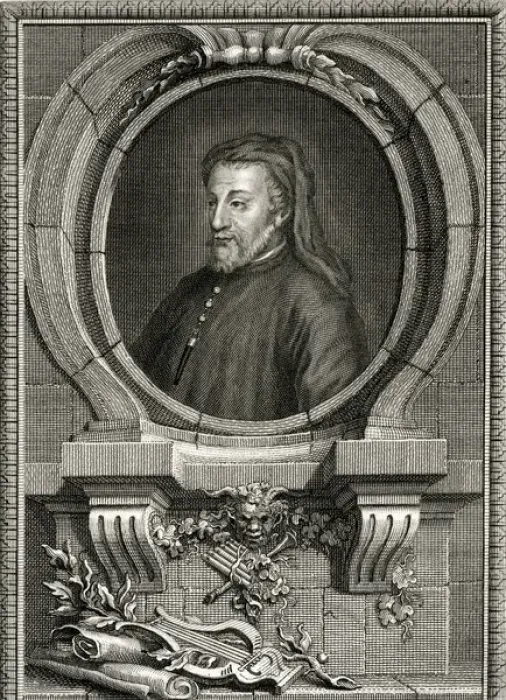 Framed Print : Geoffrey Chaucer / Collyer Framed Print : Geoffrey Chaucer / Collyer