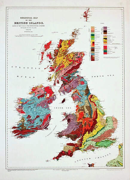 Geological map of the British Islands