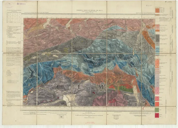 Framed Print : Geological map - England and Wales, Sheet 101 NE Cockermouth Framed Print : Geological map - England and Wales, Sheet 101 NE Cockermouth