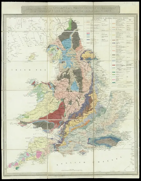 Framed Print : Geological Map of England and Wales Framed Print : Geological Map of England and Wales