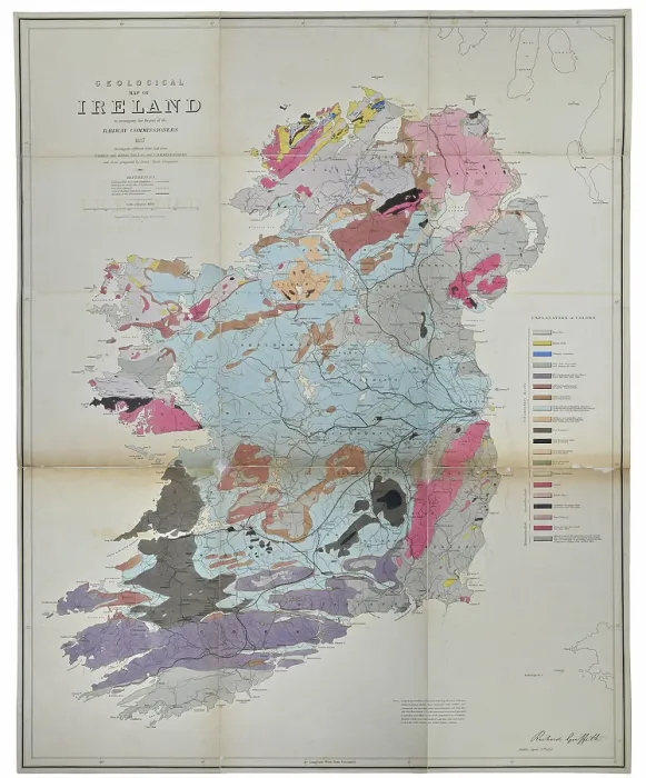 Framed Print : Geological map of Ireland (Griffith 1837) Framed Print : Geological map of Ireland (Griffith 1837)