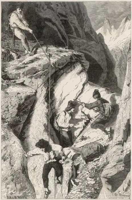 Framed Print : Geologists Hunt Crystals Framed Print : Geologists Hunt Crystals