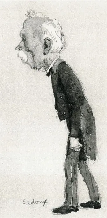 Framed Print : George. Caricature of George by Philippe Ledoux Date: circa 1930 Framed Print : George. Caricature of George by Philippe Ledoux Date: circa 1930