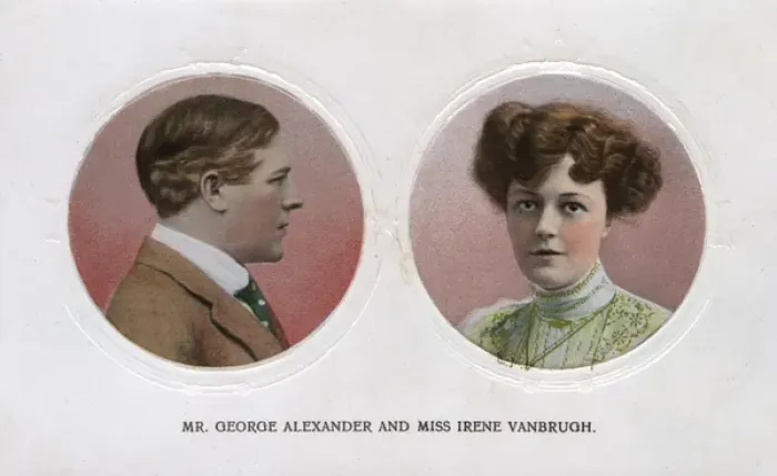 Framed Print : George Alexander and Irene Vanburgh - English stage actors Framed Print : George Alexander and Irene Vanburgh - English stage actors
