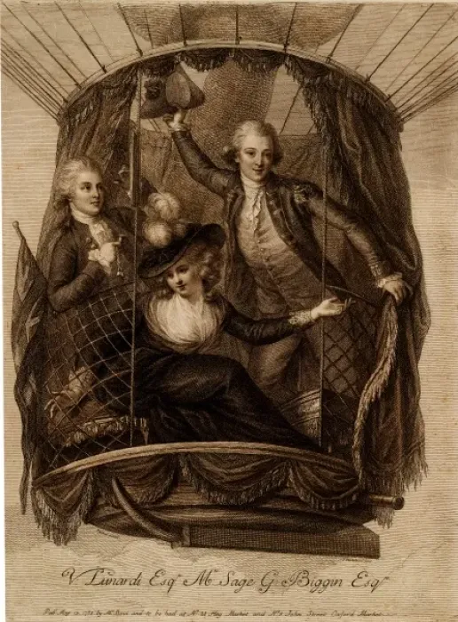 Framed Print : George Biggin, Letitia Sage and Vincenzo Lunardi ascending Framed Print : George Biggin, Letitia Sage and Vincenzo Lunardi ascending