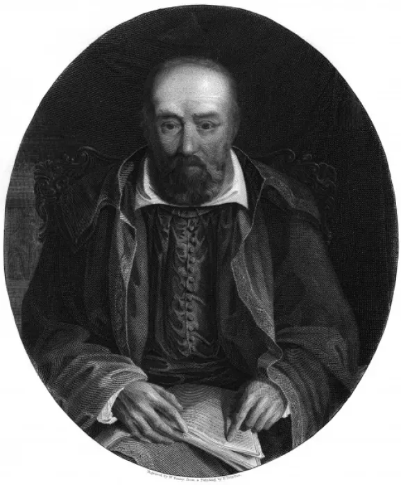 Framed Print : George Buchanan (Pourbus Framed Print : George Buchanan (Pourbus