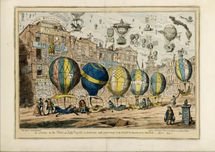 Framed Print : George Cruickshank Taxi Balloons Framed Print : George Cruickshank Taxi Balloons