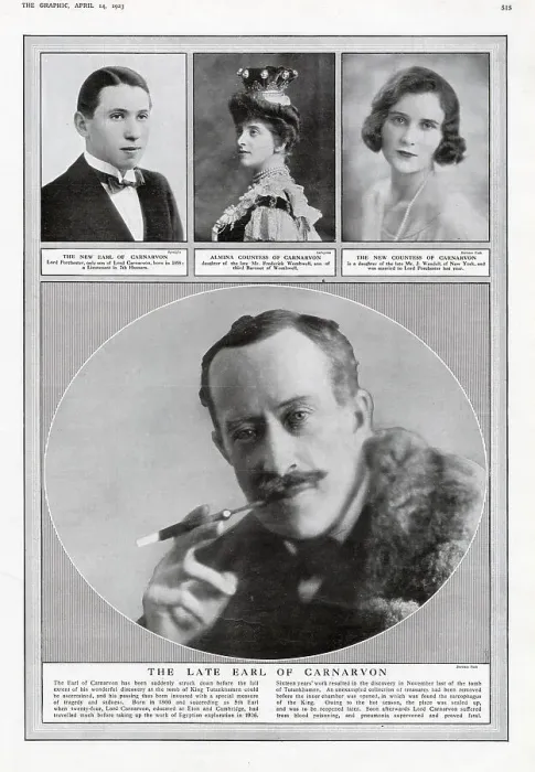 Framed Print : George Edward Stanhope Molyneux Herbert, Earl of Carnarvon Framed Print : George Edward Stanhope Molyneux Herbert, Earl of Carnarvon