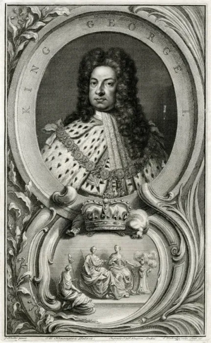 Framed Print : George I / Kneller / Houbrak Framed Print : George I / Kneller / Houbrak