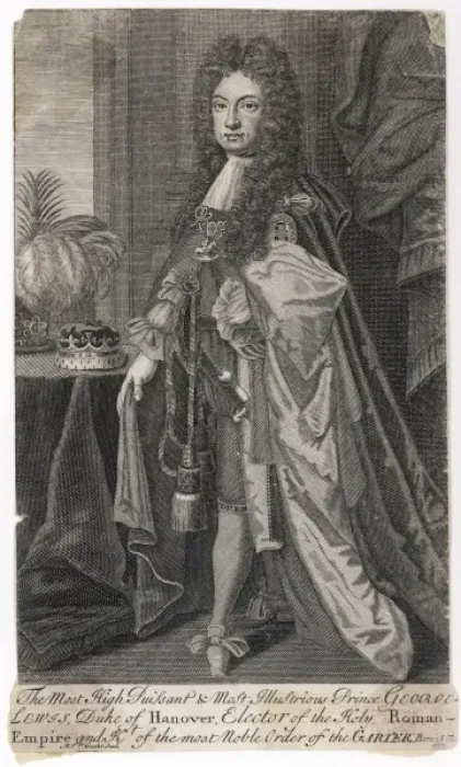 Framed Print : George I / Van Der Gucht Framed Print : George I / Van Der Gucht