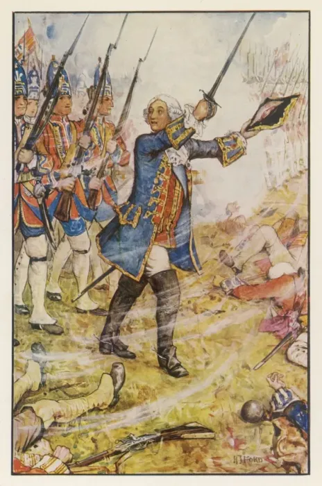 Framed Print : George Ii  /  Dettingen 1743