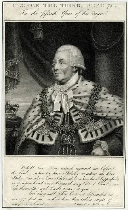 Framed Print : George Iii; Aged 71 Framed Print : George Iii; Aged 71