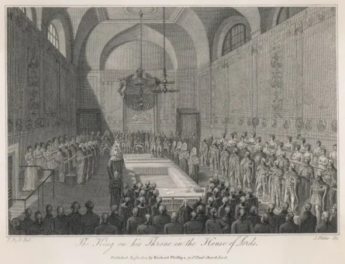 Framed Print : George Iii / Parliament Framed Print : George Iii / Parliament