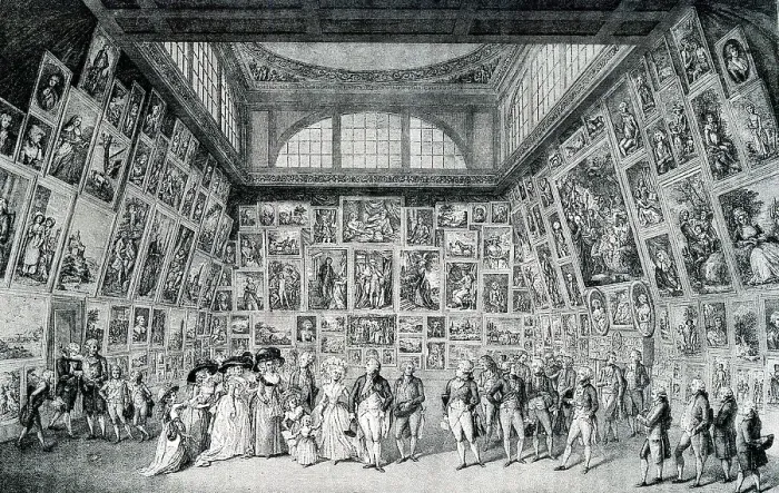 Framed Print : George III and Royal Family viewing RA exhibition Framed Print : George III and Royal Family viewing RA exhibition