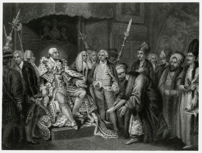 Framed Print : George Iii / Turkish Chief Framed Print : George Iii / Turkish Chief