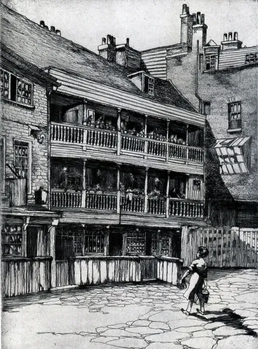 Framed Print : The George Inn, Southwark Framed Print : The George Inn, Southwark