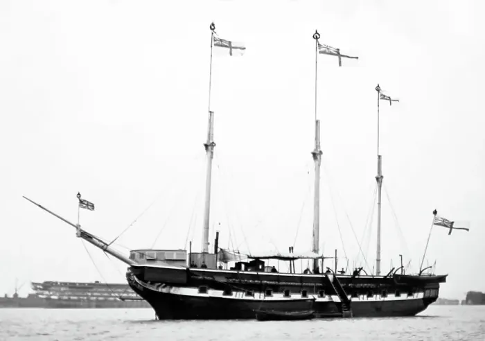 Framed Print : George IV Yacht at Southsea - early 1900s Framed Print : George IV Yacht at Southsea - early 1900s