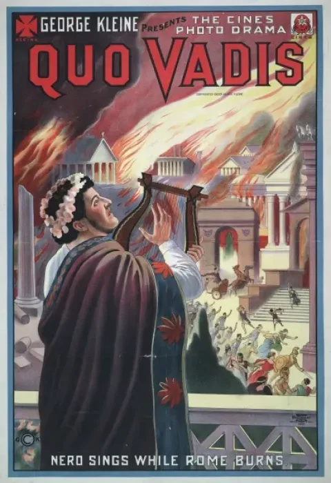 Framed Print : George Kleine presents the Cines photo drama Quo Vadis Nero Framed Print : George Kleine presents the Cines photo drama Quo Vadis Nero