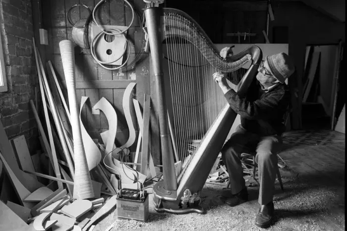 Framed Print : George Morris inventor of the 12 volt electric Welsh Harp Framed Print : George Morris inventor of the 12 volt electric Welsh Harp