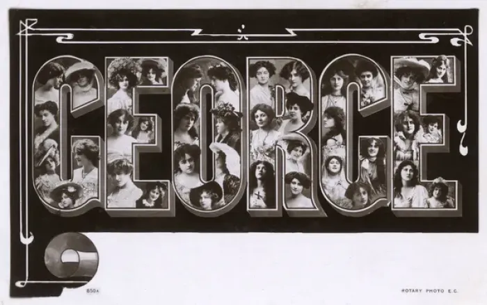 Framed Print : George postcard with actresses including Dare Sisters Framed Print : George postcard with actresses including Dare Sisters