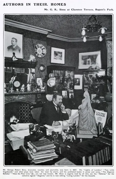 Framed Print : George Robert Sims (1847 - 1922), journalist, writer and publisher Framed Print : George Robert Sims (1847 - 1922), journalist, writer and publisher