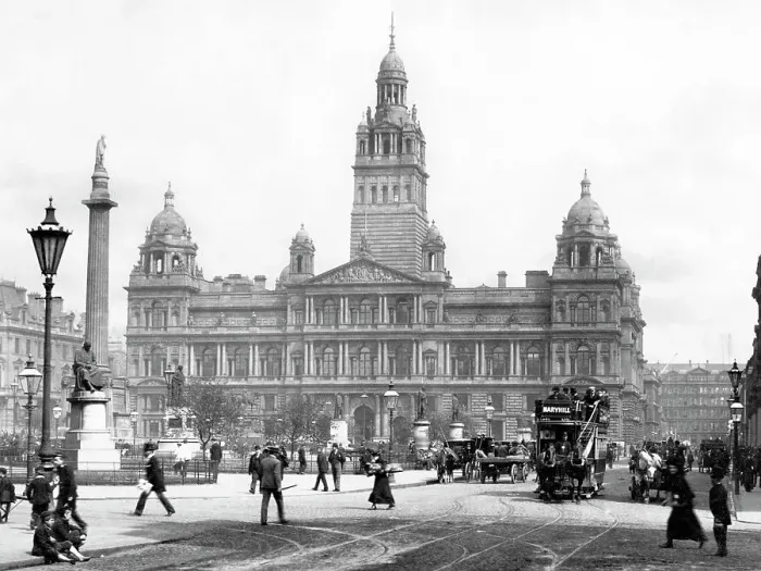 Framed Print : George Square, Glasgow early 1900's Framed Print : George Square, Glasgow early 1900's