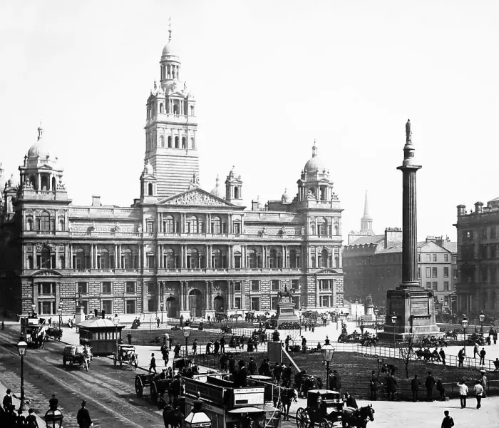 Framed Print : George Square, Glasgow, Victorian period Framed Print : George Square, Glasgow, Victorian period